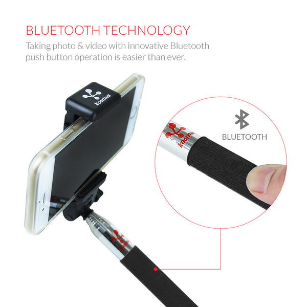 Koomus Bluetooth Selfie Stick Monopod