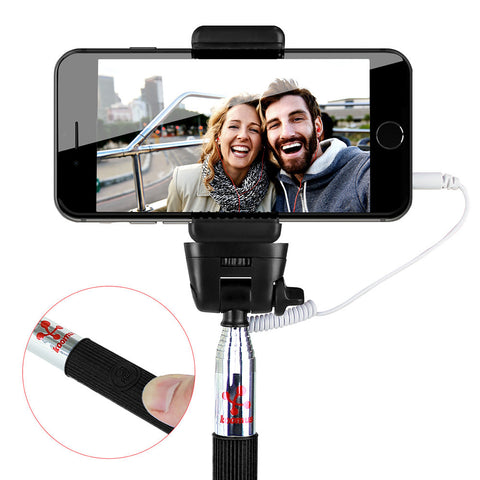 Koomus Selfie Stick with Cable Monopod