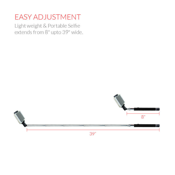 Koomus Selfie Stick with Cable Monopod