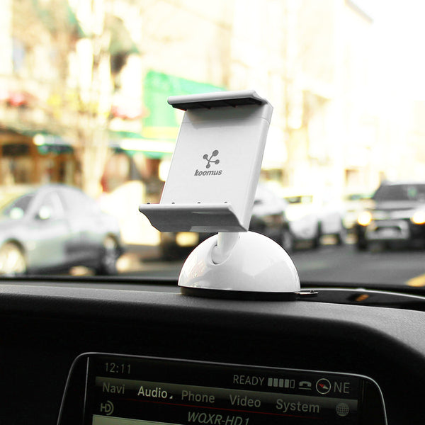 Koomus K2 Dashboard Windshield Smartphone Car Mount - White