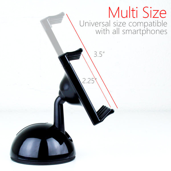 Koomus K2 Dashboard Windshield Smartphone Car Mount - Black