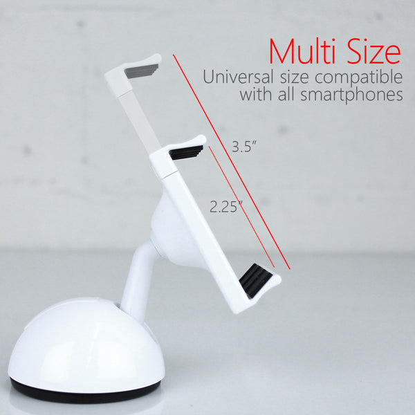 Koomus K2 Dashboard Windshield Smartphone Car Mount - White