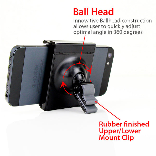 Koomus Aero Air Vent Smartphone Car Mount - Black