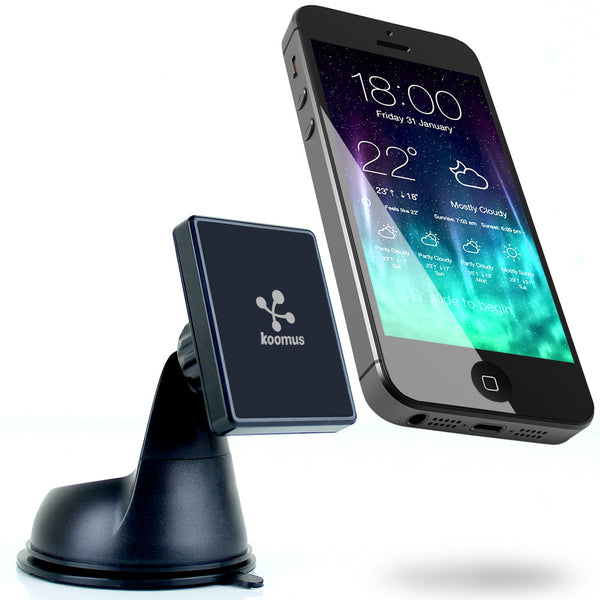 Koomus Magnetos Dashboard Windshield Magnetic Cradle-less Smartphone Car Mount