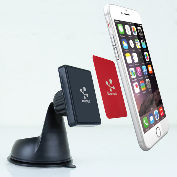 Koomus Magnetos Dashboard Windshield Magnetic Cradle-less Smartphone Car Mount