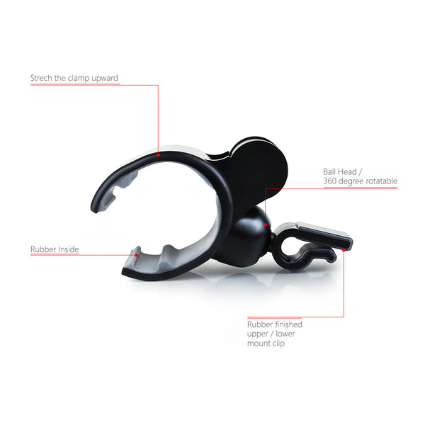 Koomus Air Vent Smartphone Car Mount - Black