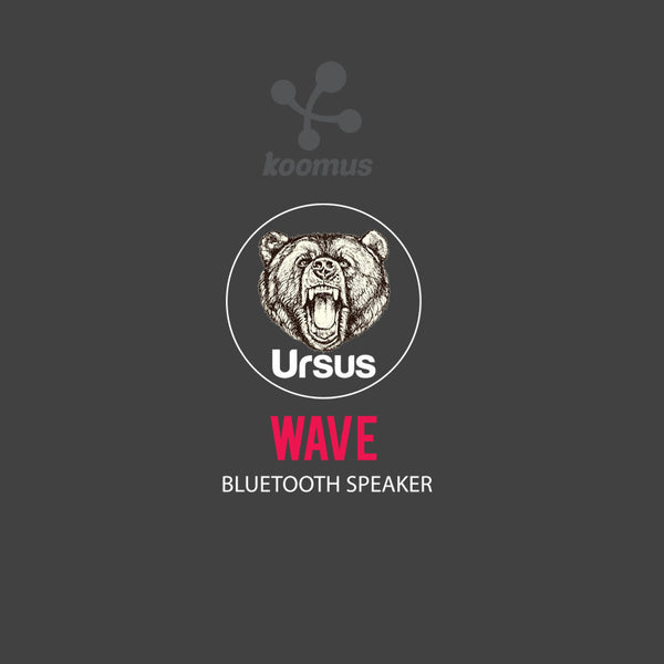 Koomus Ursus Wave Bluetooth Speaker - Red