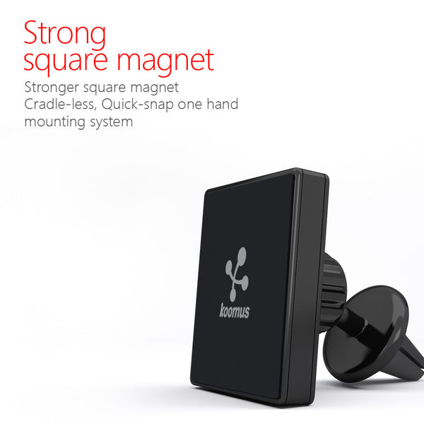 Koomus Magnetos Air Vent Magnetic Cradle-less Smartphone Car Mount